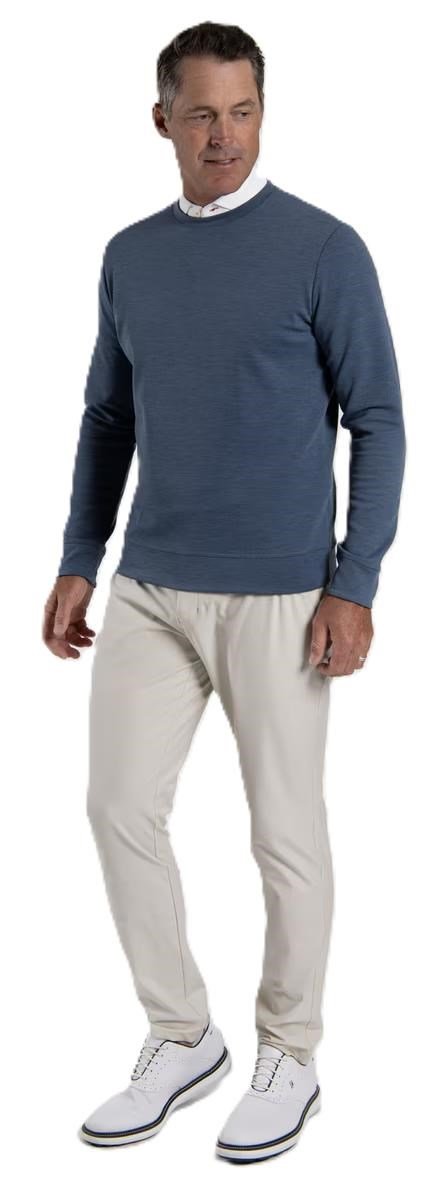 KJUS Essentials Crew Neck sudadera de hombre, riverbank/atlanta blue
