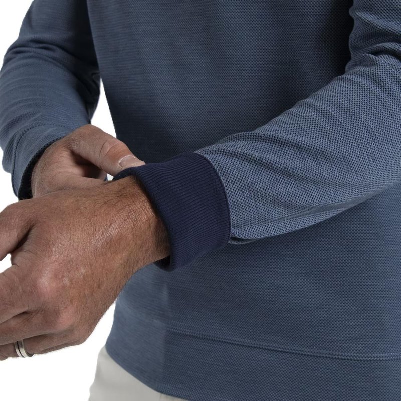 KJUS Essentials Crew Neck sudadera de hombre, riverbank/atlanta blue
