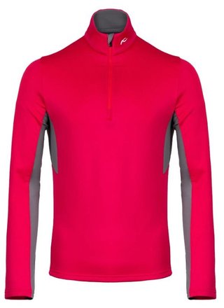 KJUS Hydraulic Midlayer Half-Zip sudadera de hombre, rhubarb/pewter