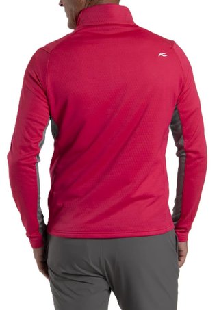 KJUS Hydraulic Midlayer Half-Zip sudadera de hombre, rhubarb/pewter