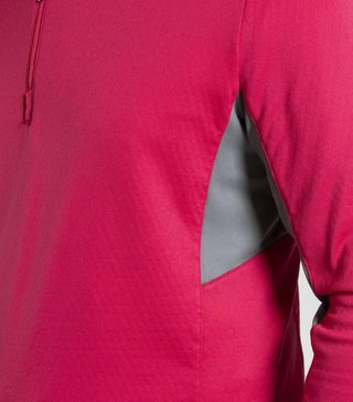 KJUS Hydraulic Midlayer Half-Zip sudadera de hombre, rhubarb/pewter