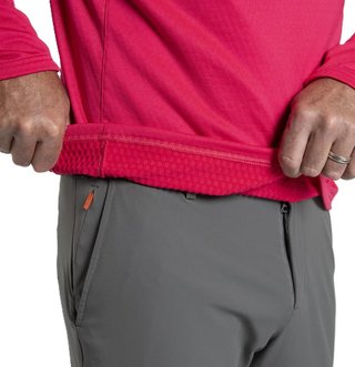 KJUS Hydraulic Midlayer Half-Zip sudadera de hombre, rhubarb/pewter