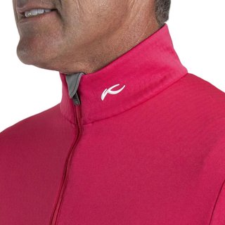 KJUS Hydraulic Midlayer Half-Zip sudadera de hombre, rhubarb/pewter