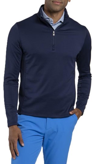 KJUS Hydraulic Midlayer Half-Zip sudadera de hombre, atlanta blue