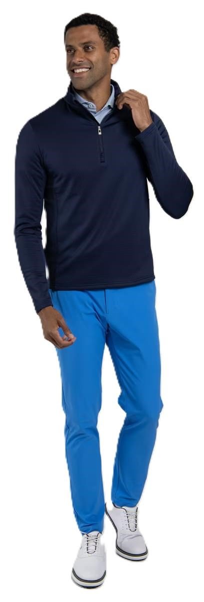 KJUS Hydraulic Midlayer Half-Zip sudadera de hombre, atlanta blue