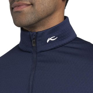 KJUS Hydraulic Midlayer Half-Zip sudadera de hombre, atlanta blue