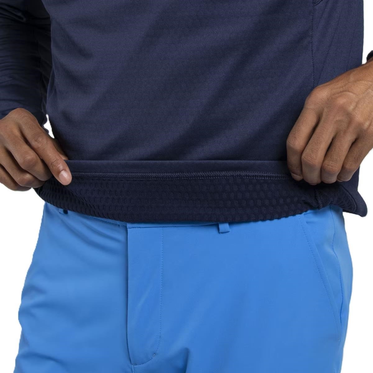 KJUS Hydraulic Midlayer Half-Zip sudadera de hombre, atlanta blue