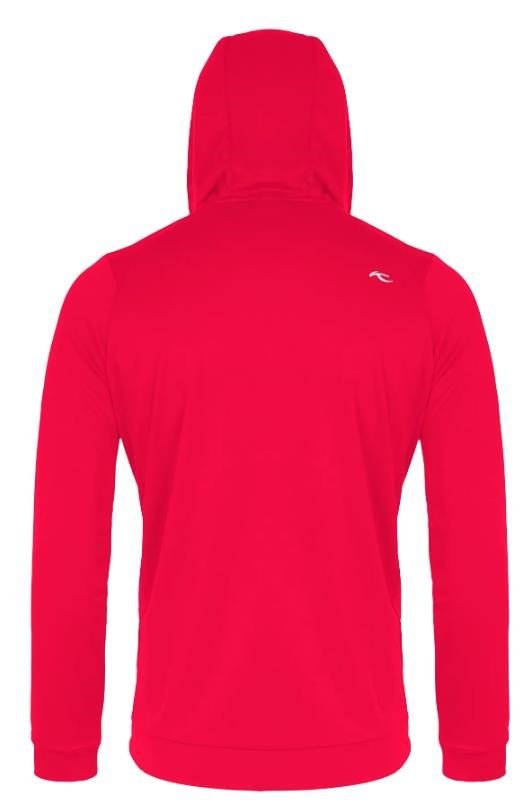KJUS Kallen Hooded Midlayer sudadera con capucha para hombre, rhubarb