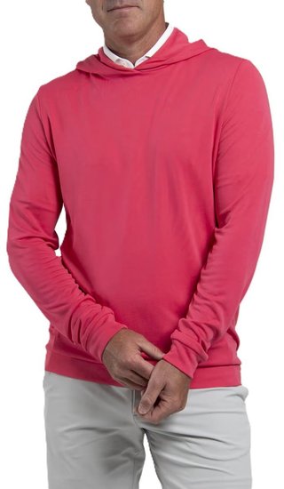 KJUS Kallen Hooded Midlayer sudadera con capucha para hombre, rhubarb