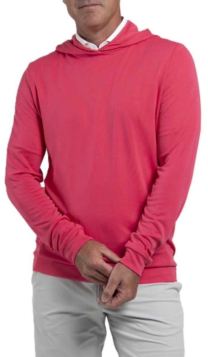 KJUS Kallen Hooded Midlayer sudadera con capucha para hombre, rhubarb