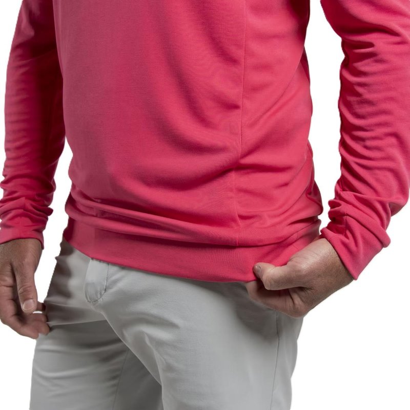 KJUS Kallen Hooded Midlayer sudadera con capucha para hombre, rhubarb