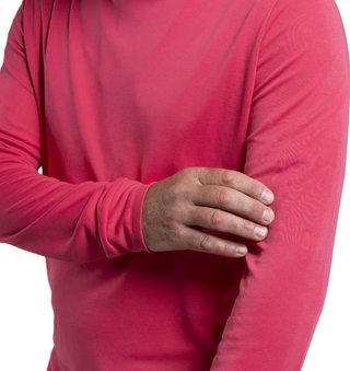 KJUS Kallen Hooded Midlayer sudadera con capucha para hombre, rhubarb