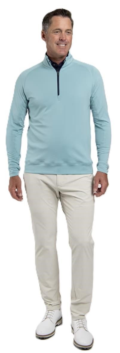 KJUS Keano Half-Zip sudadera de hombre, riverbank/atlanta blue