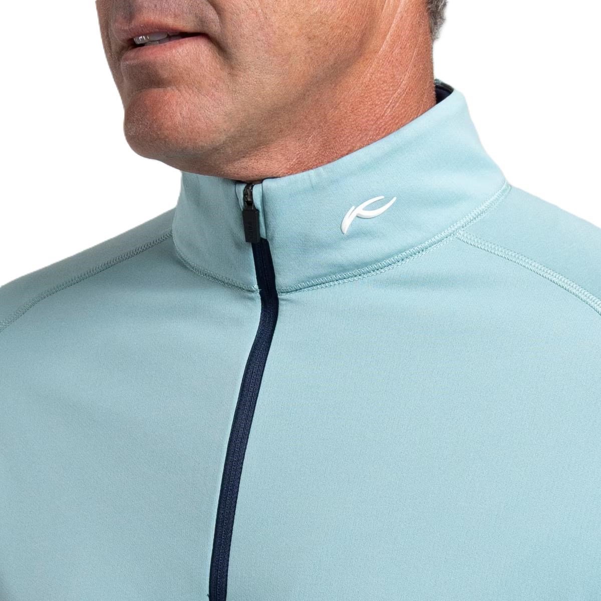 KJUS Keano Half-Zip sudadera de hombre, riverbank/atlanta blue