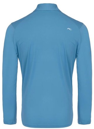 KJUS Cool Point Longsleeve polo de hombre, atlas blue