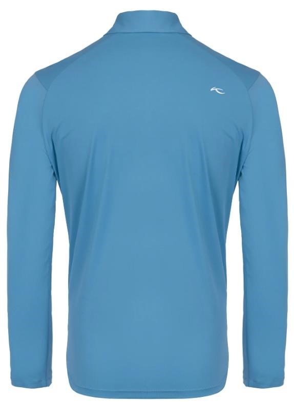 KJUS Cool Point Longsleeve polo de hombre, atlas blue