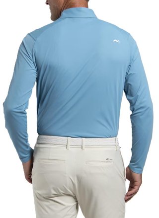 KJUS Cool Point Longsleeve polo de hombre, atlas blue