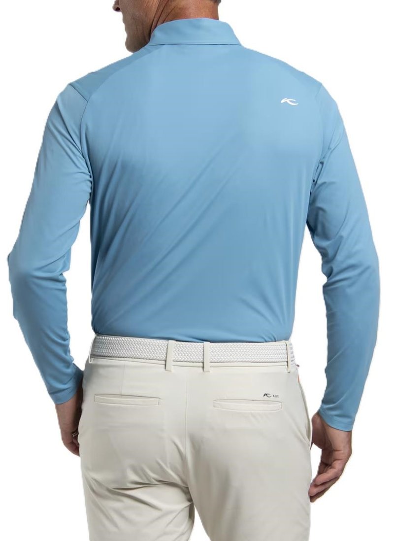 KJUS Cool Point Longsleeve polo de hombre, atlas blue