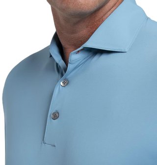 KJUS Cool Point Longsleeve polo de hombre, atlas blue
