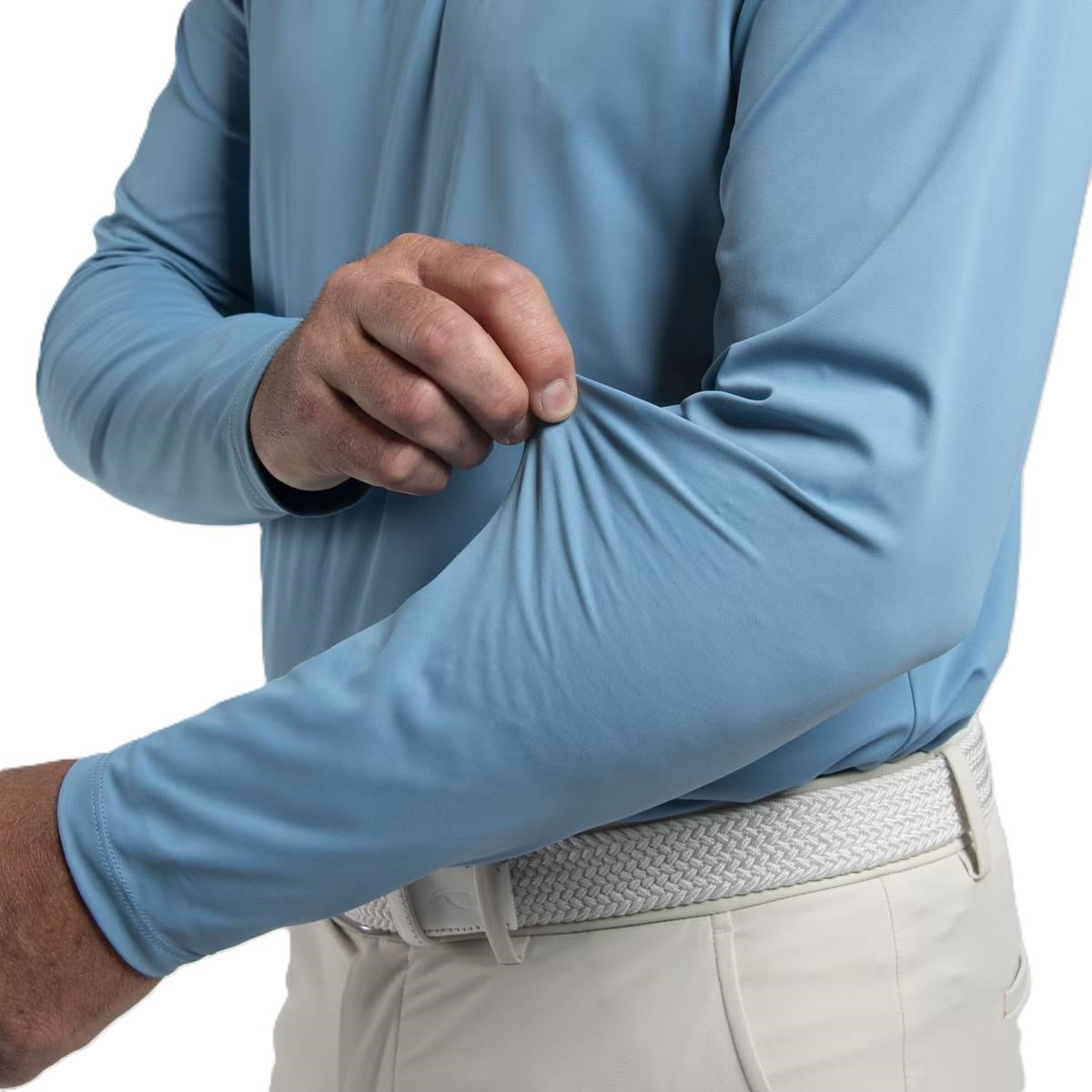 KJUS Cool Point Longsleeve polo de hombre, atlas blue