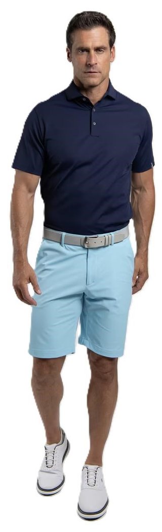 KJUS Cool Point polo de hombre, azul atlanta