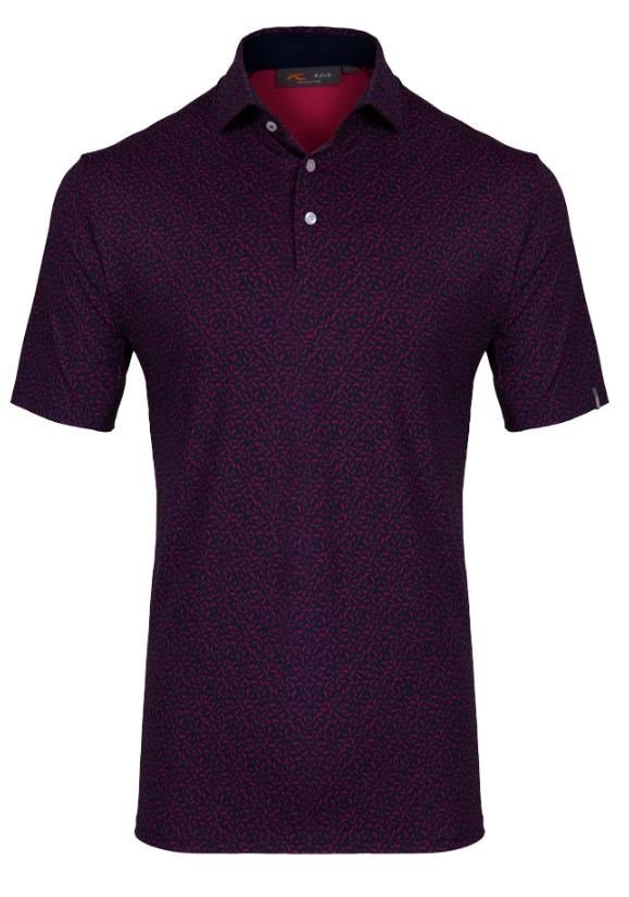 KJUS Golfer polo de hombre, rhubarb/atlanta blue