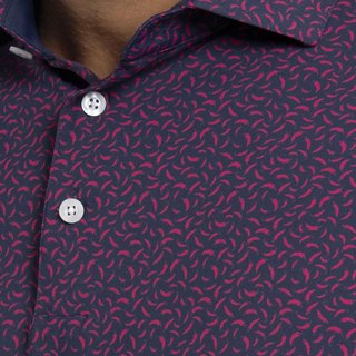 KJUS Golfer polo de hombre, rhubarb/atlanta blue