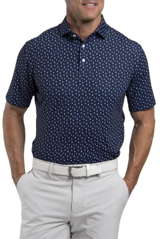 KJUS Golfer polo de hombre, atlanta blue/white