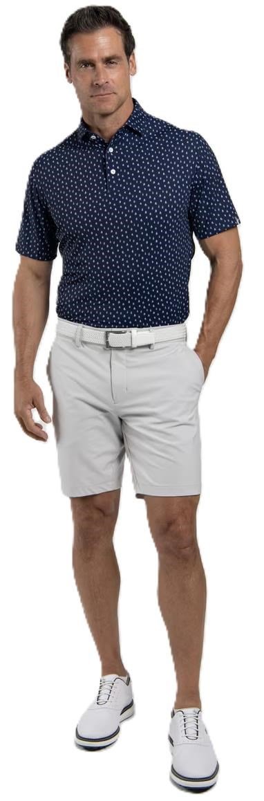 KJUS Golfer polo de hombre, atlanta blue/white