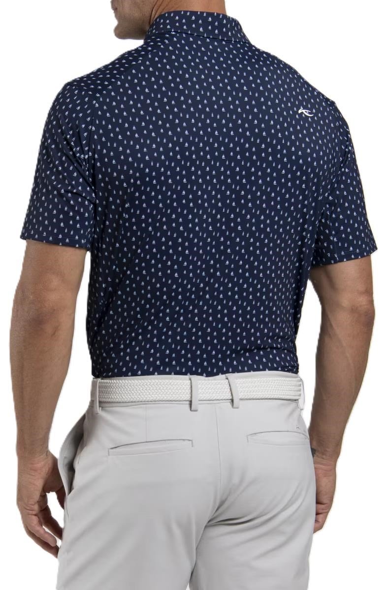 KJUS Golfer polo de hombre, atlanta blue/white