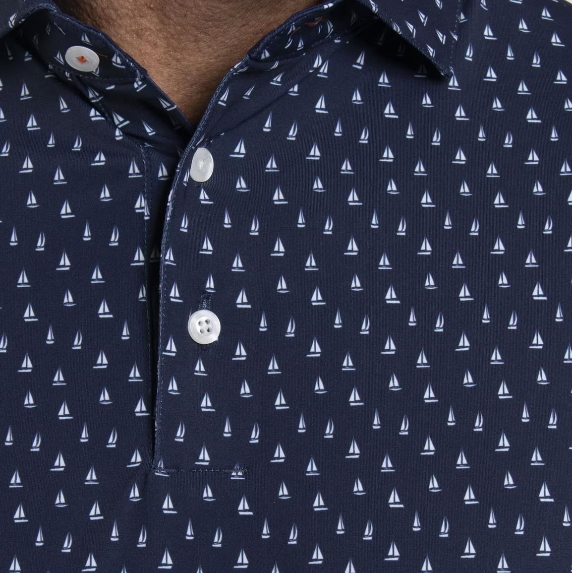 KJUS Golfer polo de hombre, atlanta blue/white