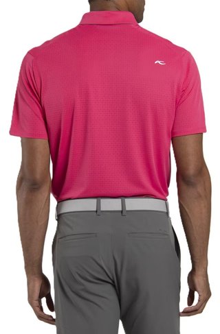 KJUS Savin Structure polo de hombre, rhubarb