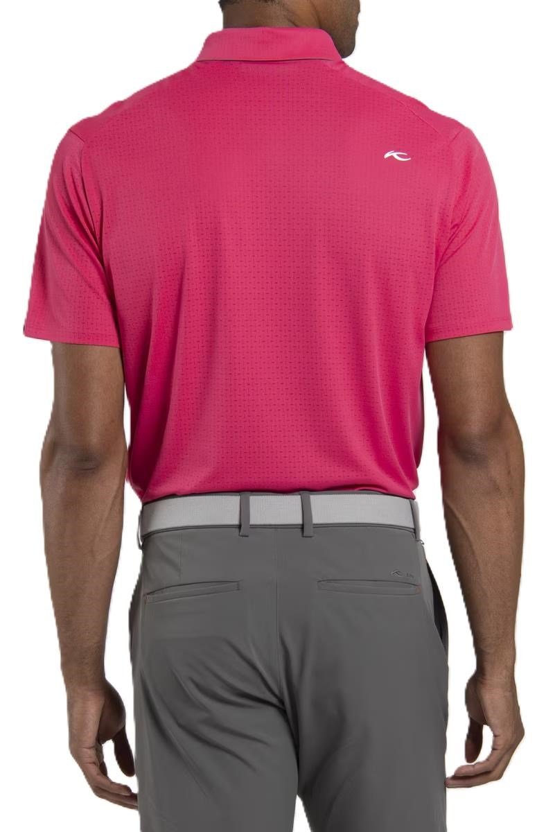 KJUS Savin Structure polo de hombre, rhubarb
