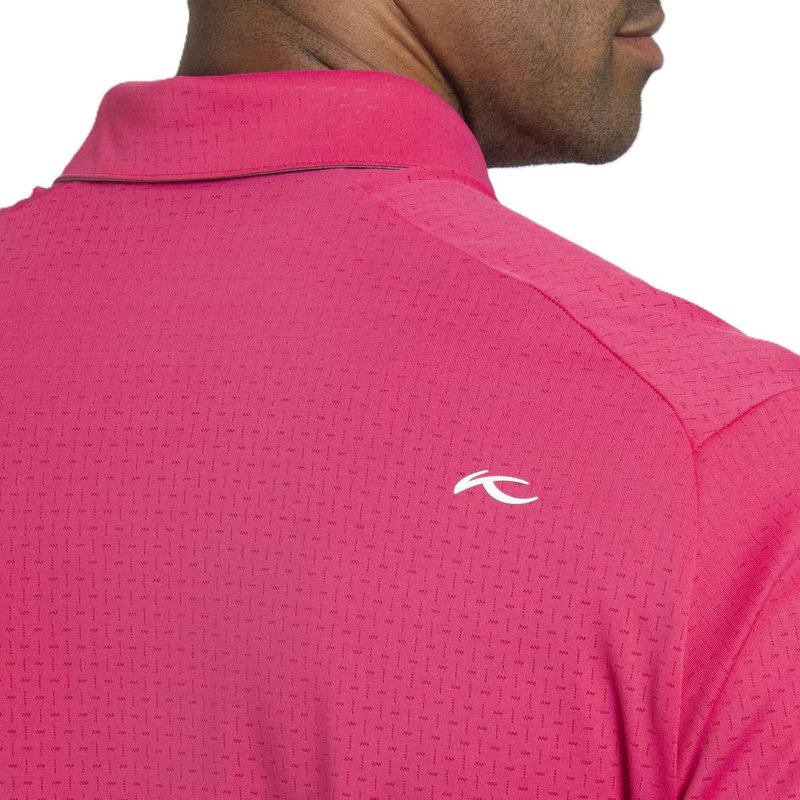 KJUS Savin Structure polo de hombre, rhubarb