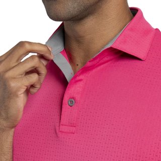 KJUS Savin Structure polo de hombre, rhubarb