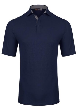 KJUS Savin Structure polo de hombre, atlanta blue