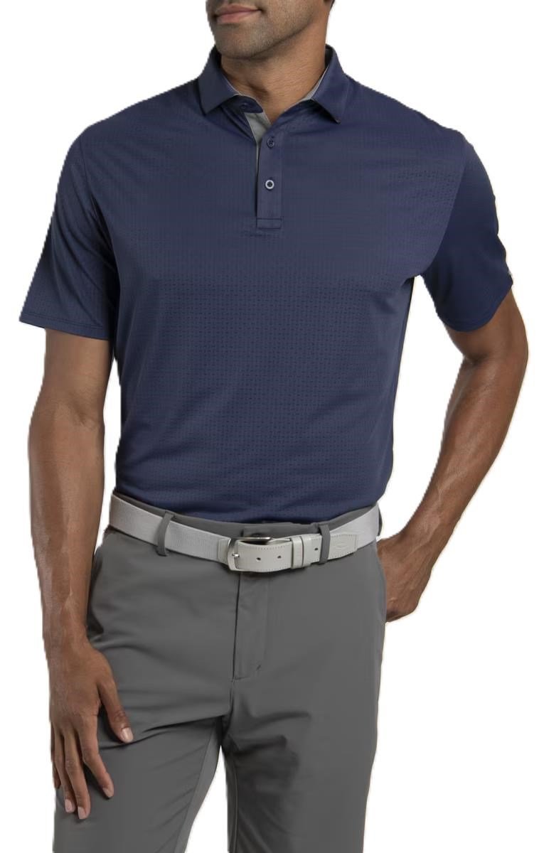 KJUS Savin Structure polo de hombre, atlanta blue