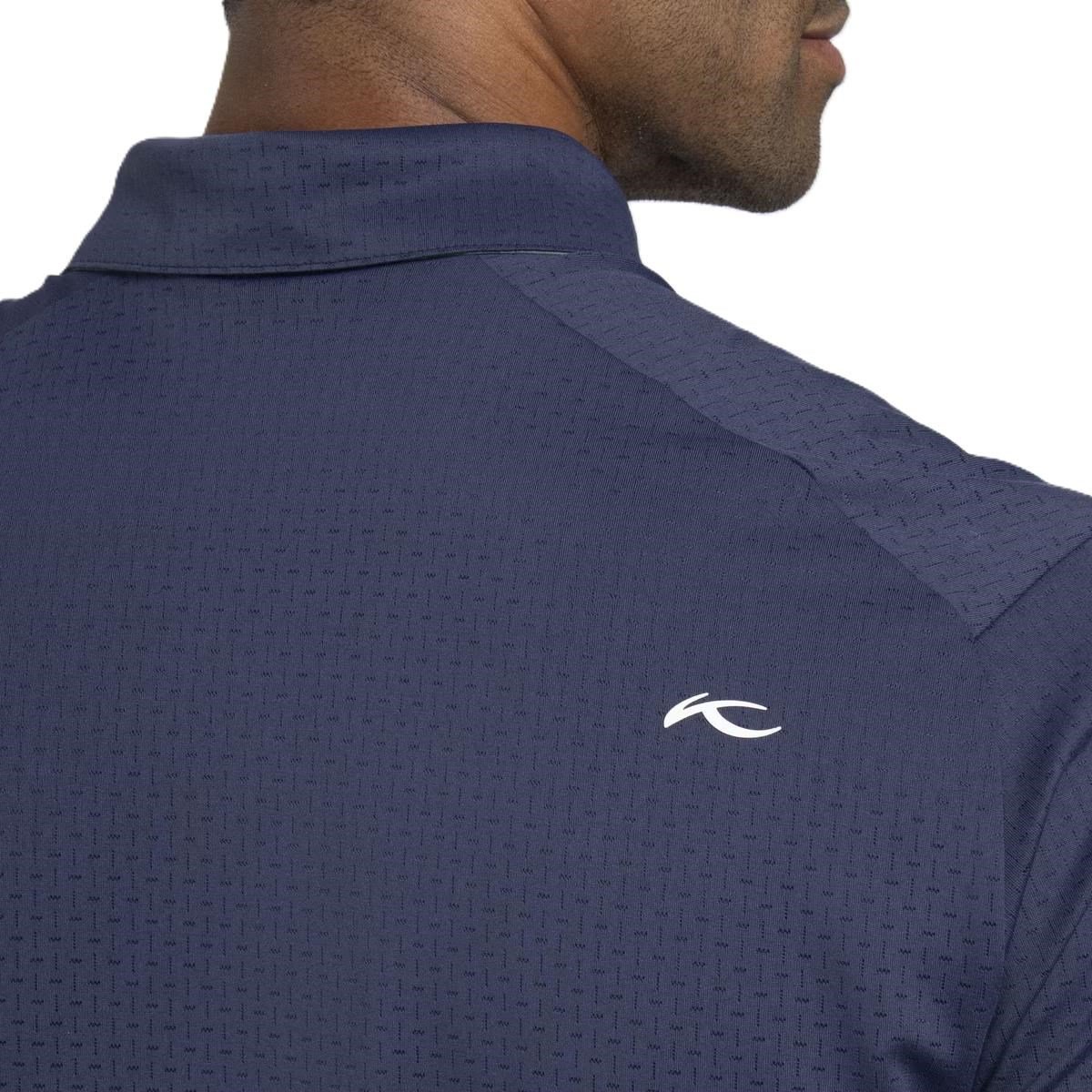 KJUS Savin Structure polo de hombre, atlanta blue