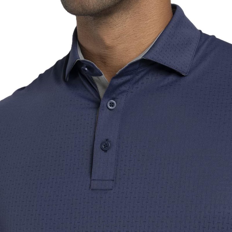 KJUS Savin Structure polo de hombre, atlanta blue