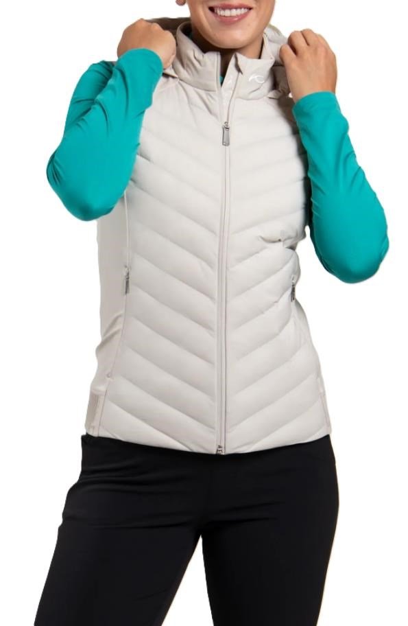 KJUS Sundance Hooded chaleco de mujer, oyster