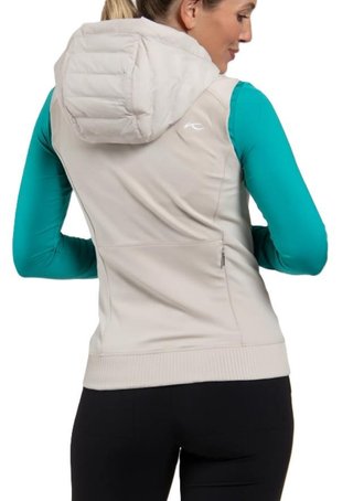 KJUS Sundance Hooded chaleco de mujer, oyster