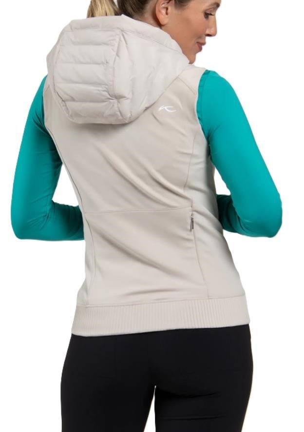 KJUS Sundance Hooded chaleco de mujer, oyster