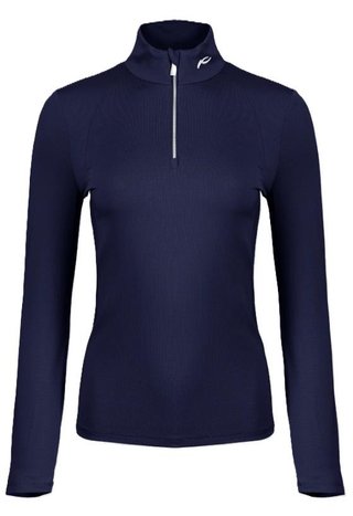 KJUS Collagen Midlayer Half-Zip sudadera de mujer, atlanta blue