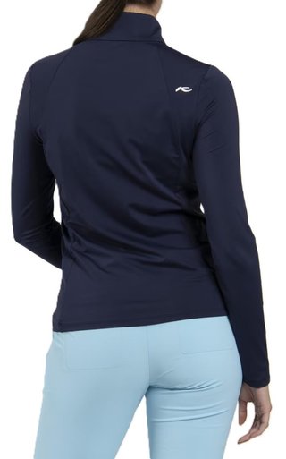 KJUS Collagen Midlayer Half-Zip sudadera de mujer, atlanta blue