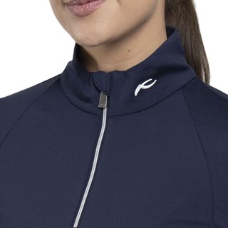 KJUS Collagen Midlayer Half-Zip sudadera de mujer, atlanta blue