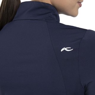 KJUS Collagen Midlayer Half-Zip sudadera de mujer, atlanta blue