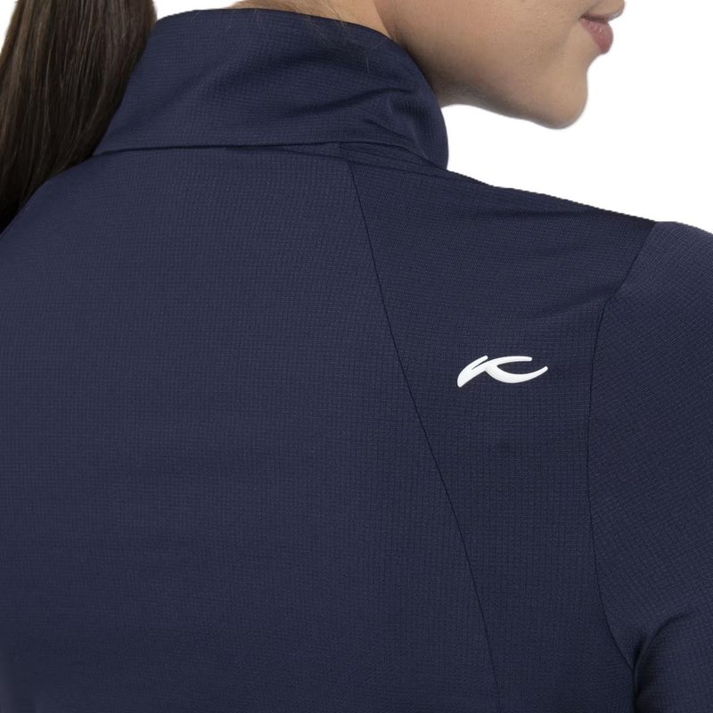 KJUS Collagen Midlayer Half-Zip sudadera de mujer, atlanta blue