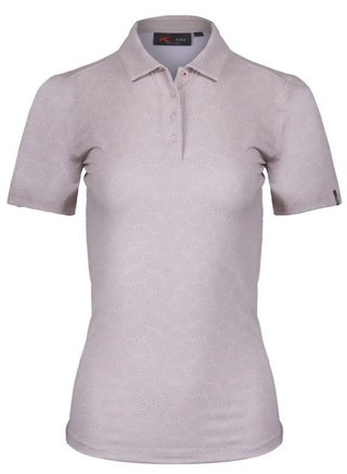 KJUS Enya Printed polo de mujer, oyster/white
