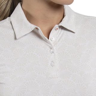 KJUS Enya Printed polo de mujer, oyster/white
