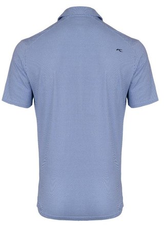 KJUS Hollow Pima Print polo de hombre, blanco/catamaran